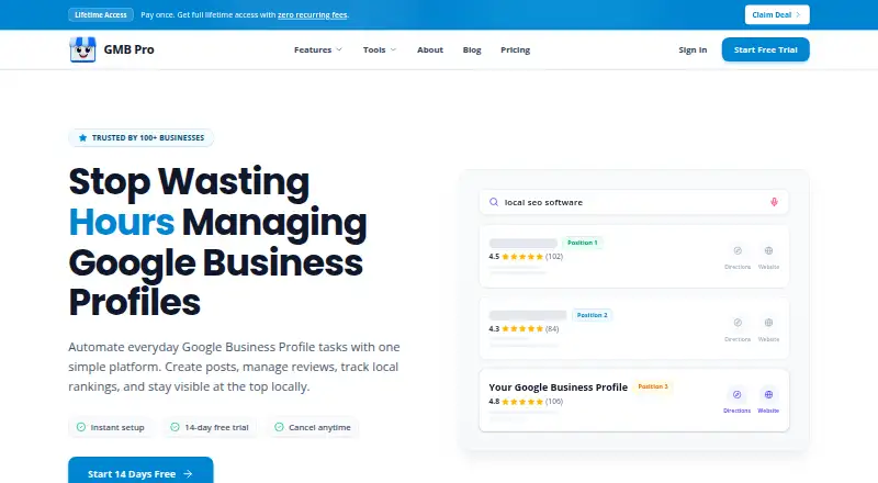 GMB Pro's own site