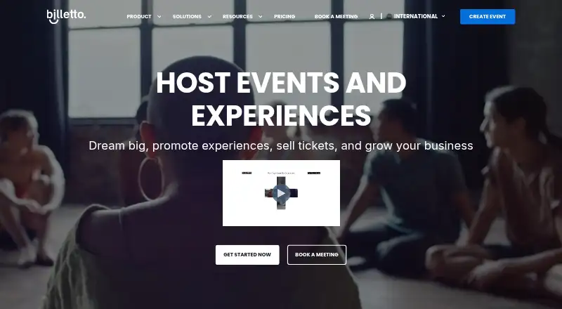 Billetto's own site