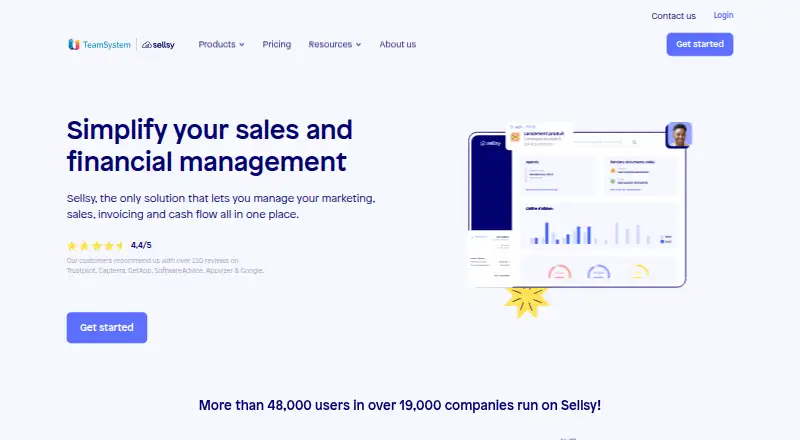 Sellsy's own site
