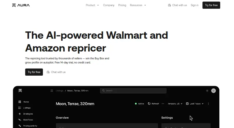 Aura's own site