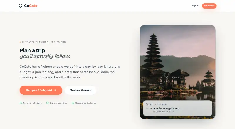 GoGato's own site