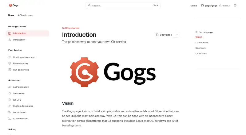 Gogs's own site