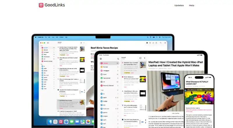 GoodLinks's own site