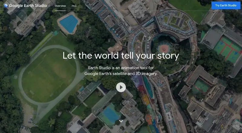 Google Earth Studio's own site
