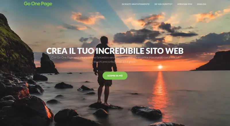 Go One Page's own site