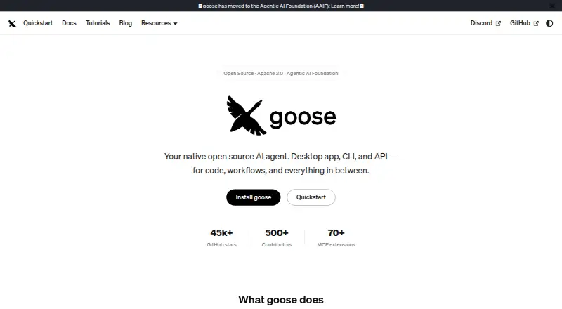 Goose's own site