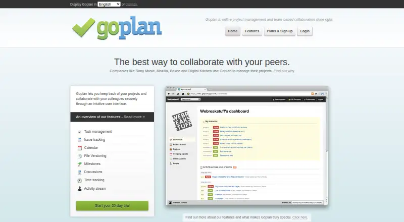 Goplan's own site