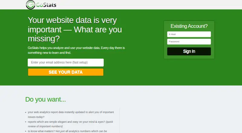 GoStats's own site