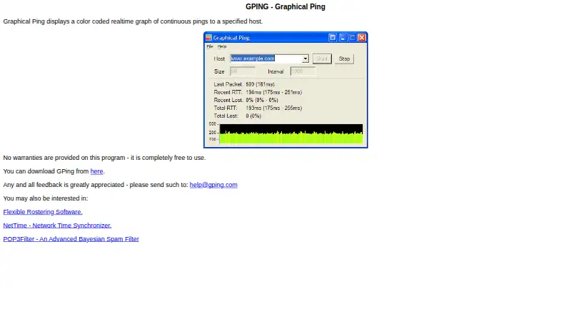 GPing's own site