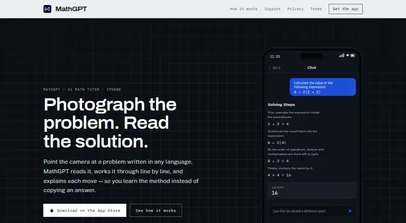 MathGPT's own site