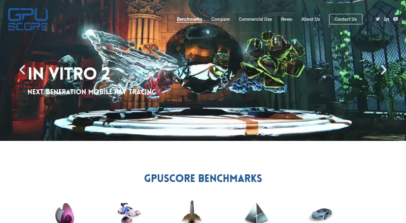GPUScore's own site