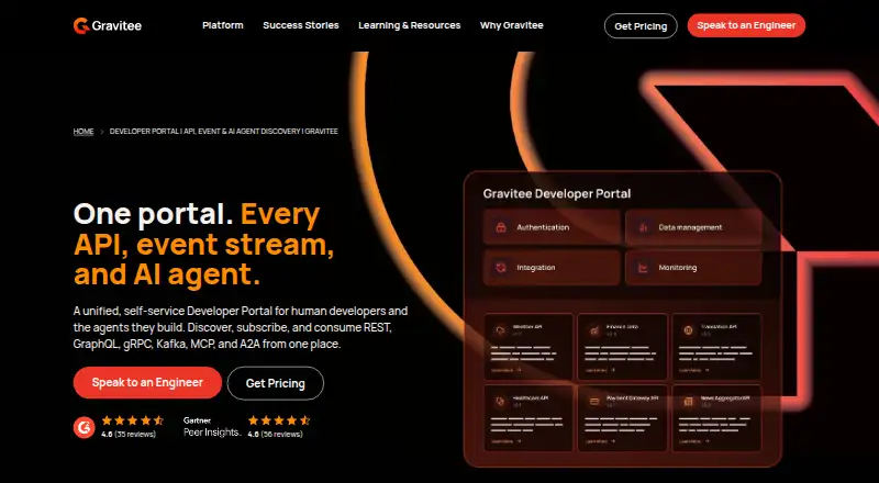 Gravitee Developer Portal's own site