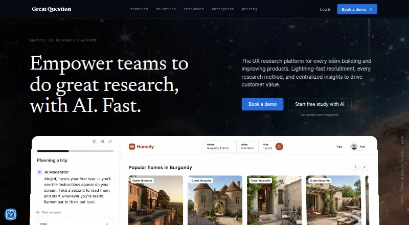 Great Question's own site