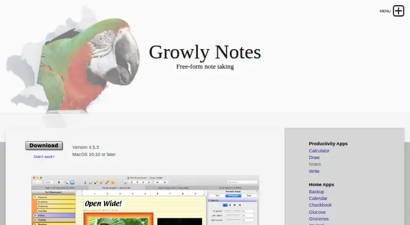 Growly Notes's own site