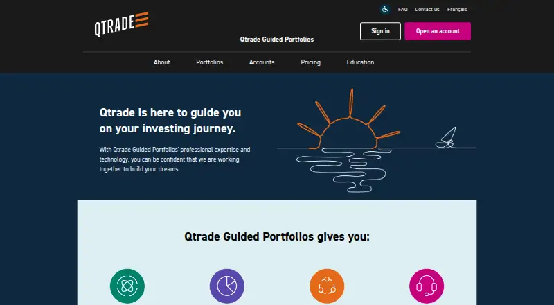 Qtrade Guided Portfolios's own site