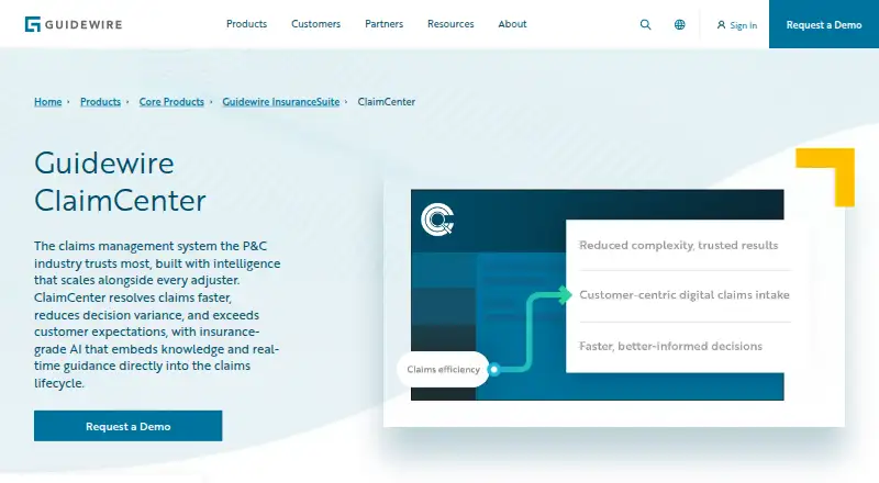 Guidewire ClaimCenter's own site
