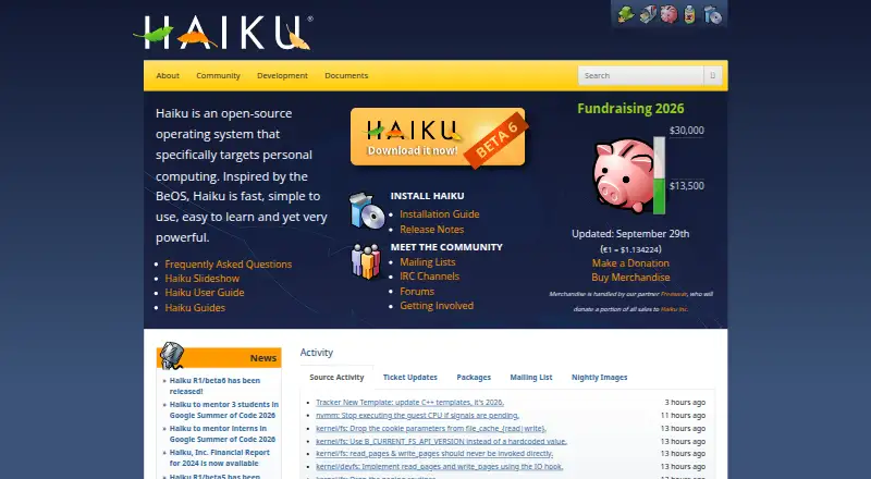 pkgman's own site