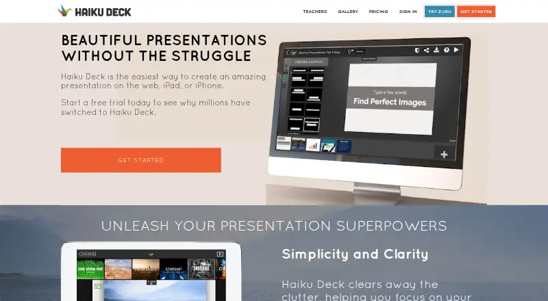 Haiku Deck's own site