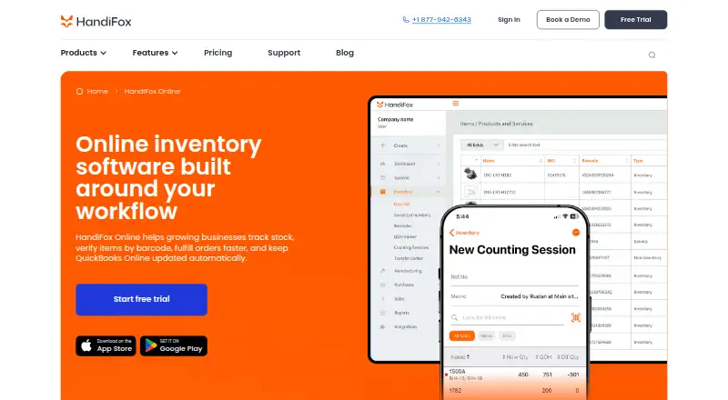 HandiFox Online's own site