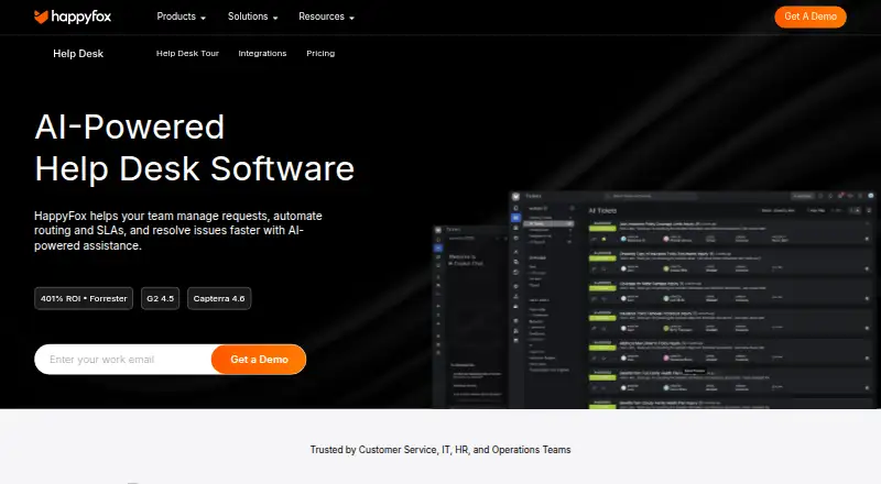 HappyFox Help Desk's own site