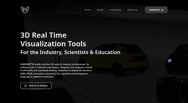 Harfang 3D's own site