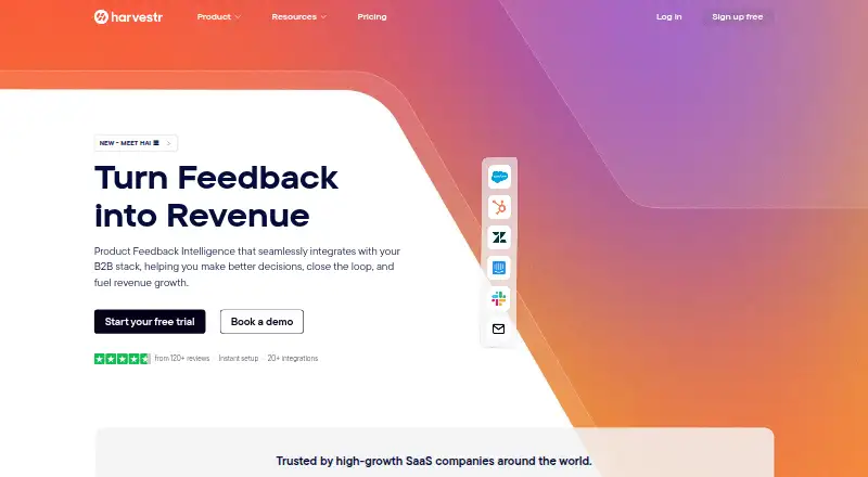 Harvestr's own site