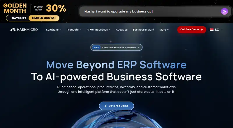 HashMicro ERP's own site