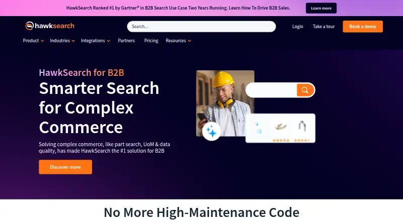 HawkSearch's own site