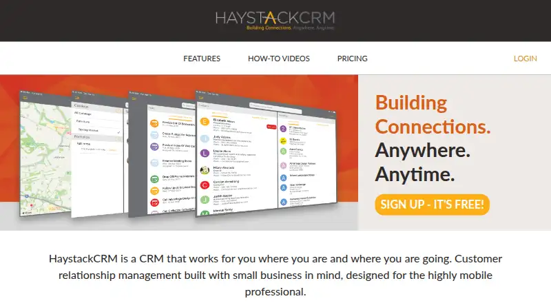 HaystackCRM's own site