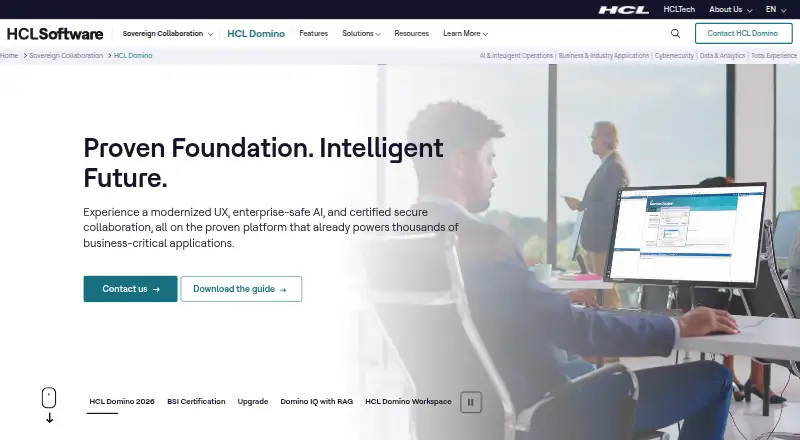 HCL Domino's own site