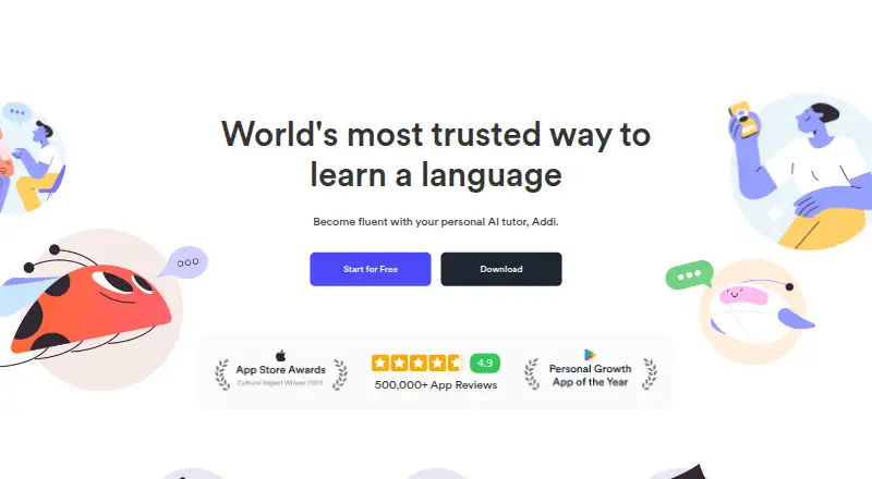 EF Hello's own site