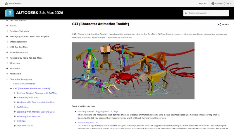 3ds Max CAT's own site