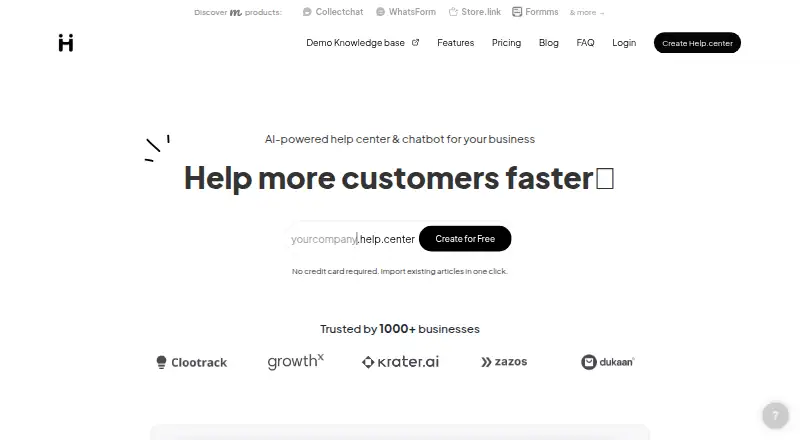 Help.center's own site