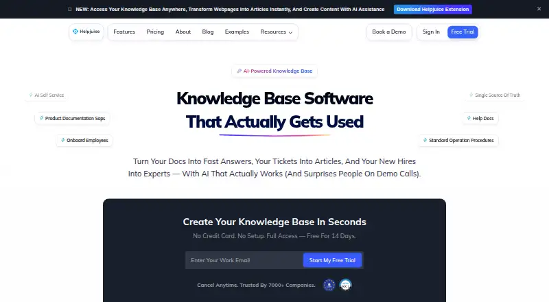 Helpjuice's own site