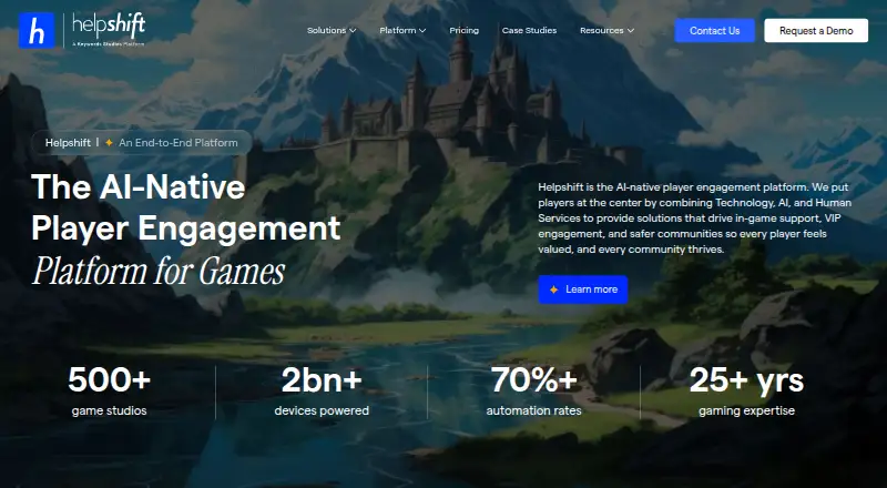 Helpshift's own site