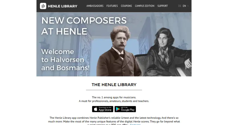 Henle Library's own site