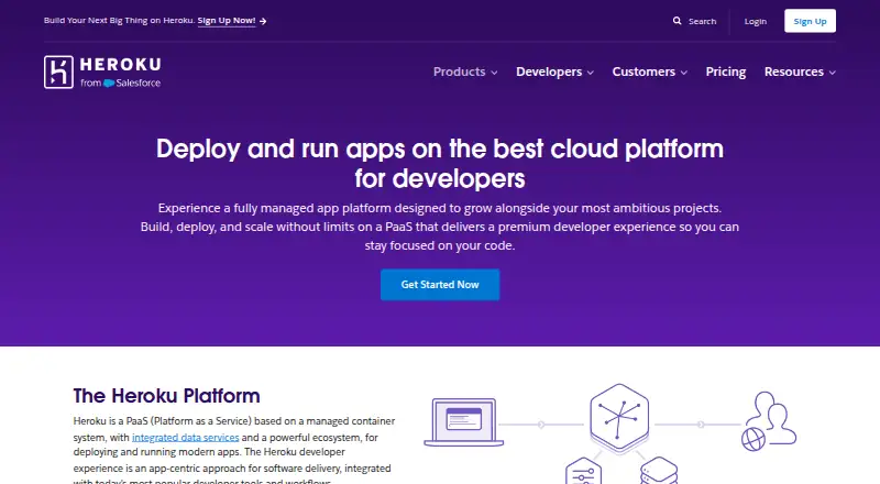 Heroku's own site