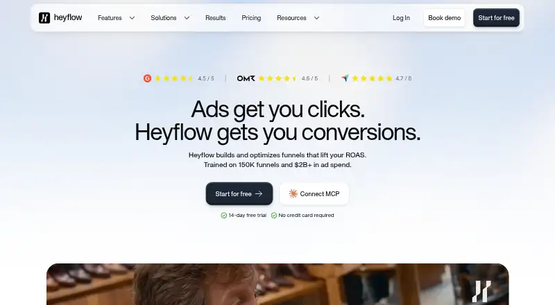 Heyflow's own site