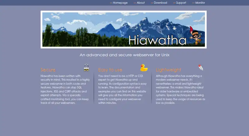 Hiawatha's own site
