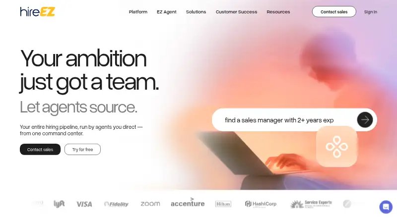 hireEZ's own site