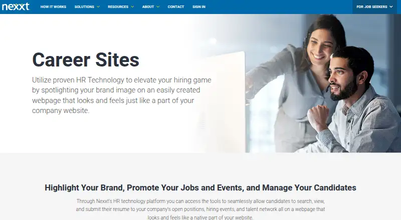 Nexxt Career Sites's own site