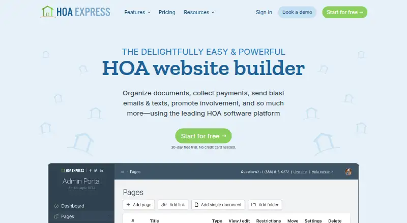 HOA Express's own site