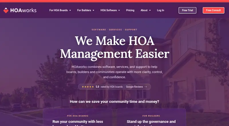 HOAworks's own site