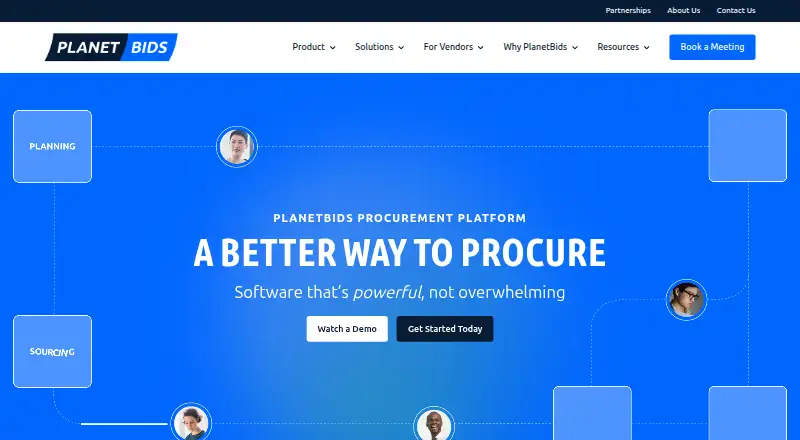 PlanetBids's own site