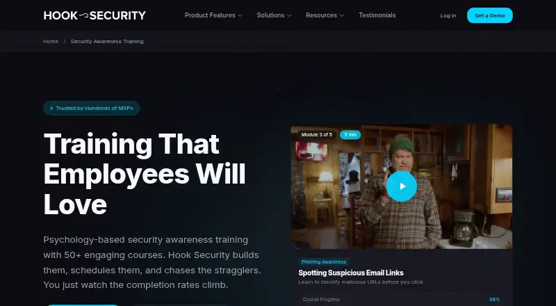 Hook Security's own site