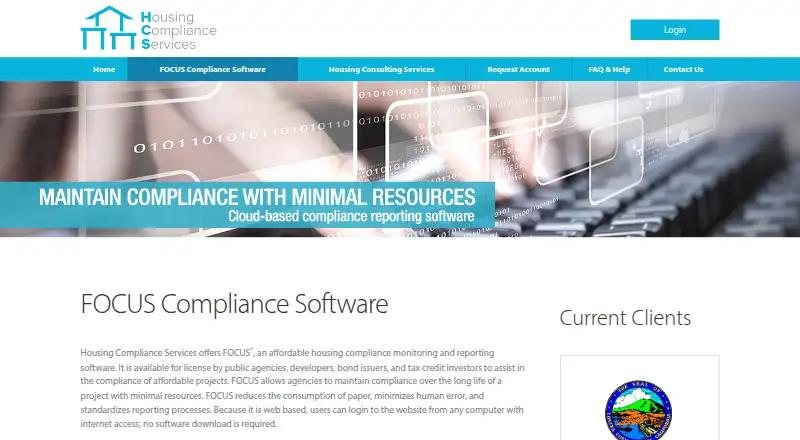 FOCUS Compliance Software's own site