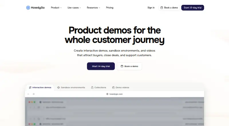 HowdyGo's own site