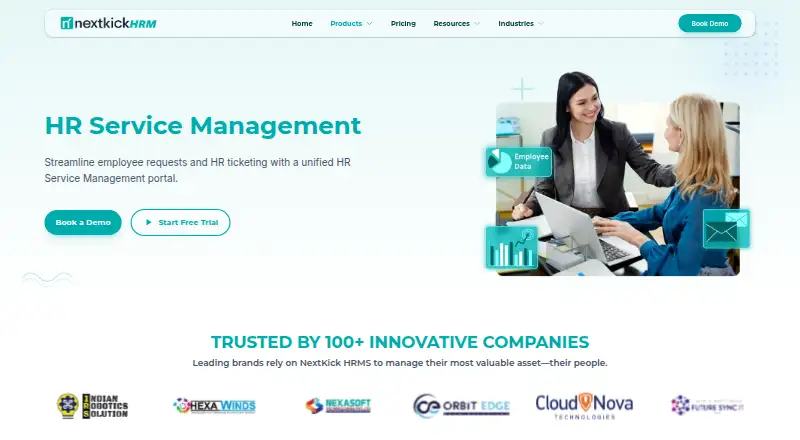 NextHRM HR Service Management's own site