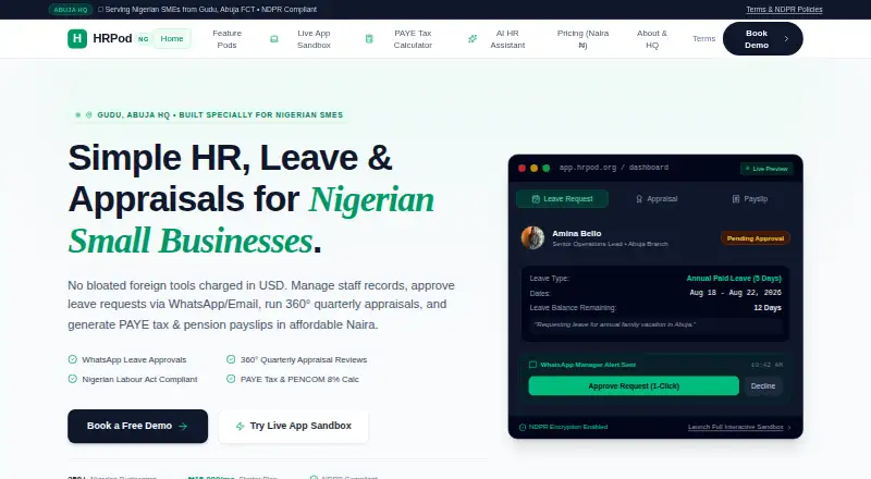 HRPod's own site