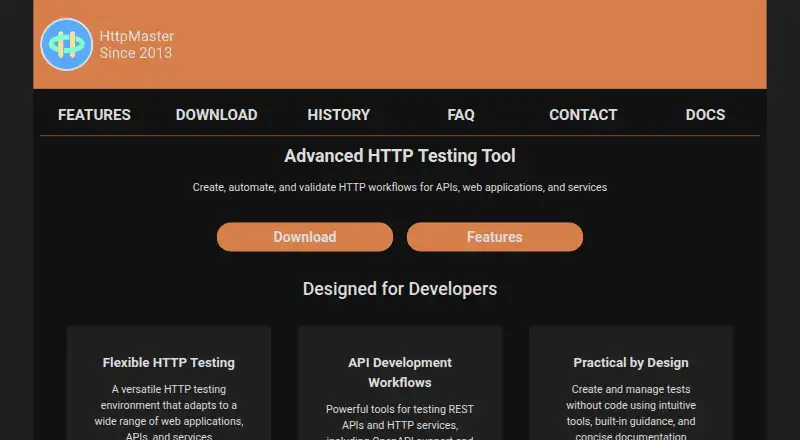 HttpMaster's own site